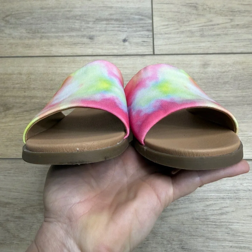 Steve‎ Madden Karolyn Tie Dye Fabric Slide Sandals Size 7.5M